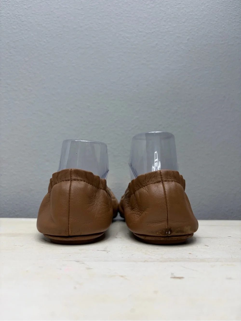 Tory Burch Brown Leather Reva Flats Size 9.5